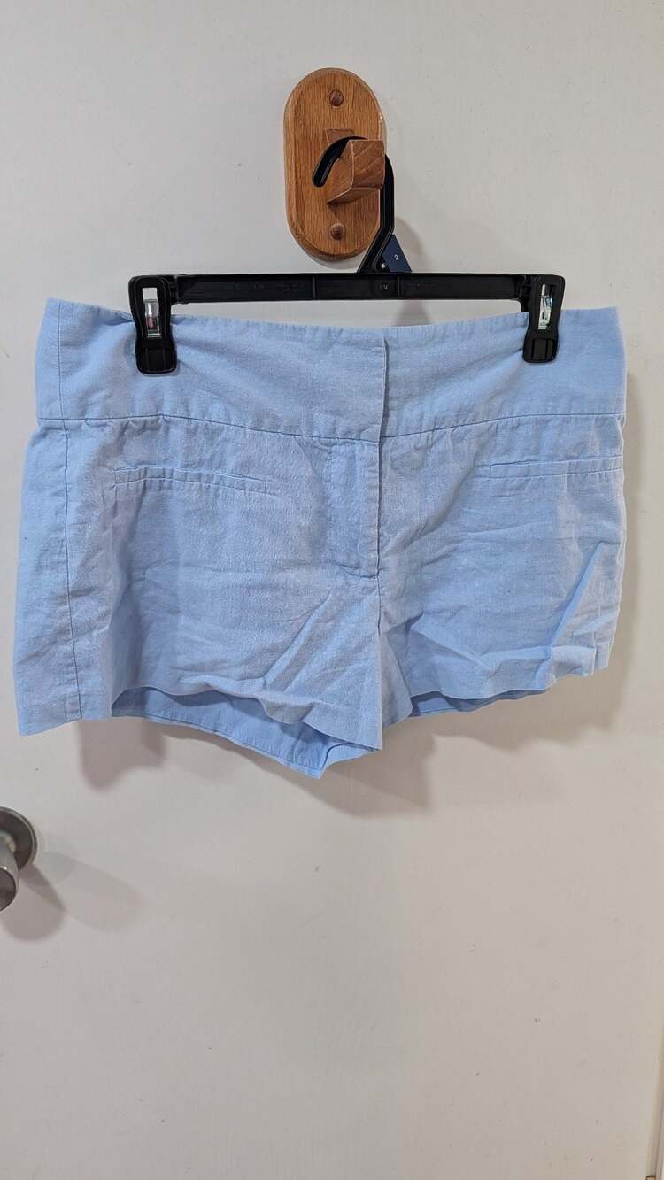 Victoria's Secret Linen Blend Shorts Size 8 Light Blue